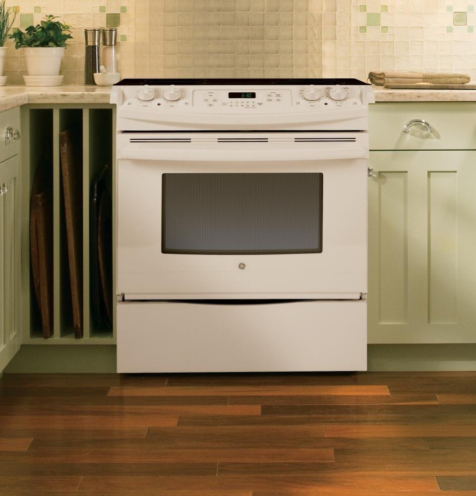 GE JS630DFCC 30" Bisque Electric SlideIn Smoothtop Range N2 free image