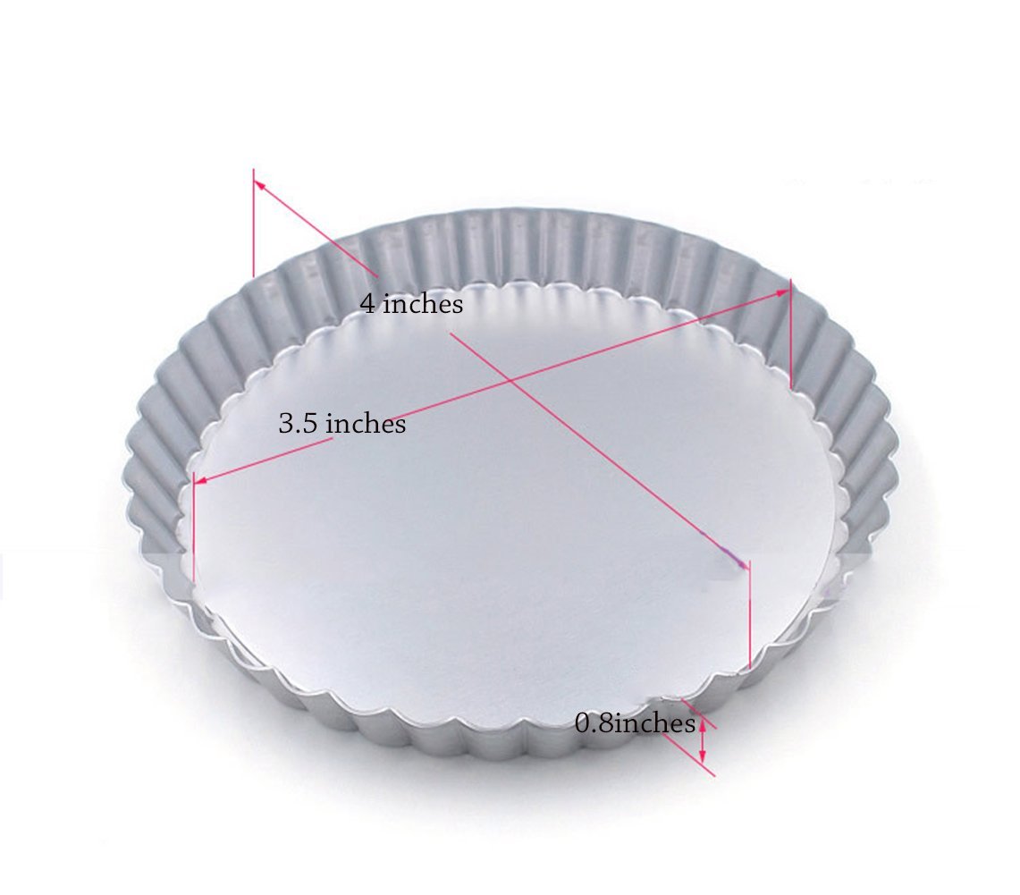 Meleg Otthon Nonstick Mini Round Quiche Pans Set ,Tart Pie Pan,Mini