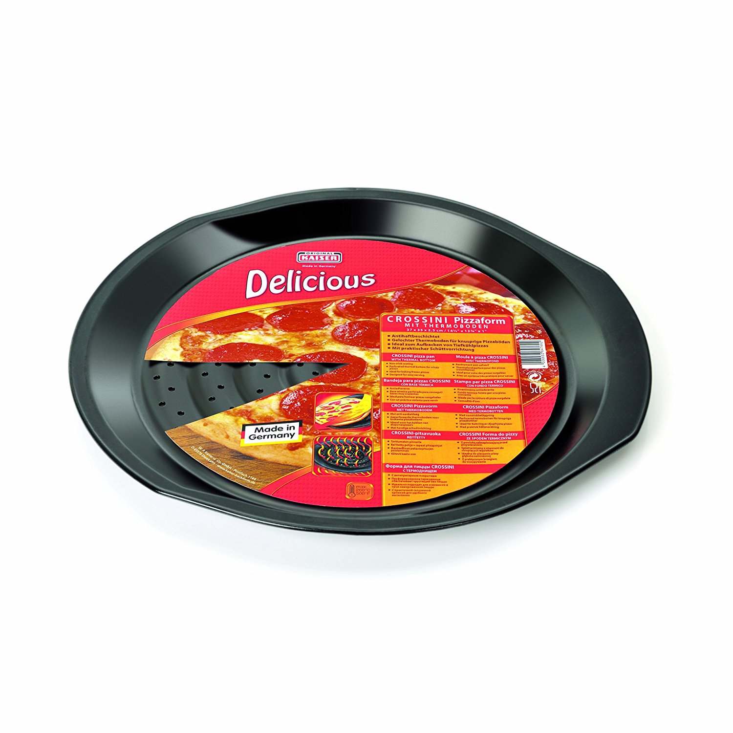 Kaiser Bakeware Delicious NonStick Crossini Pizza Pan, 133/4Inch N2