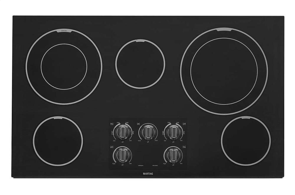 36.44" Electric Cooktop with 5 Burners Finish Black free image download