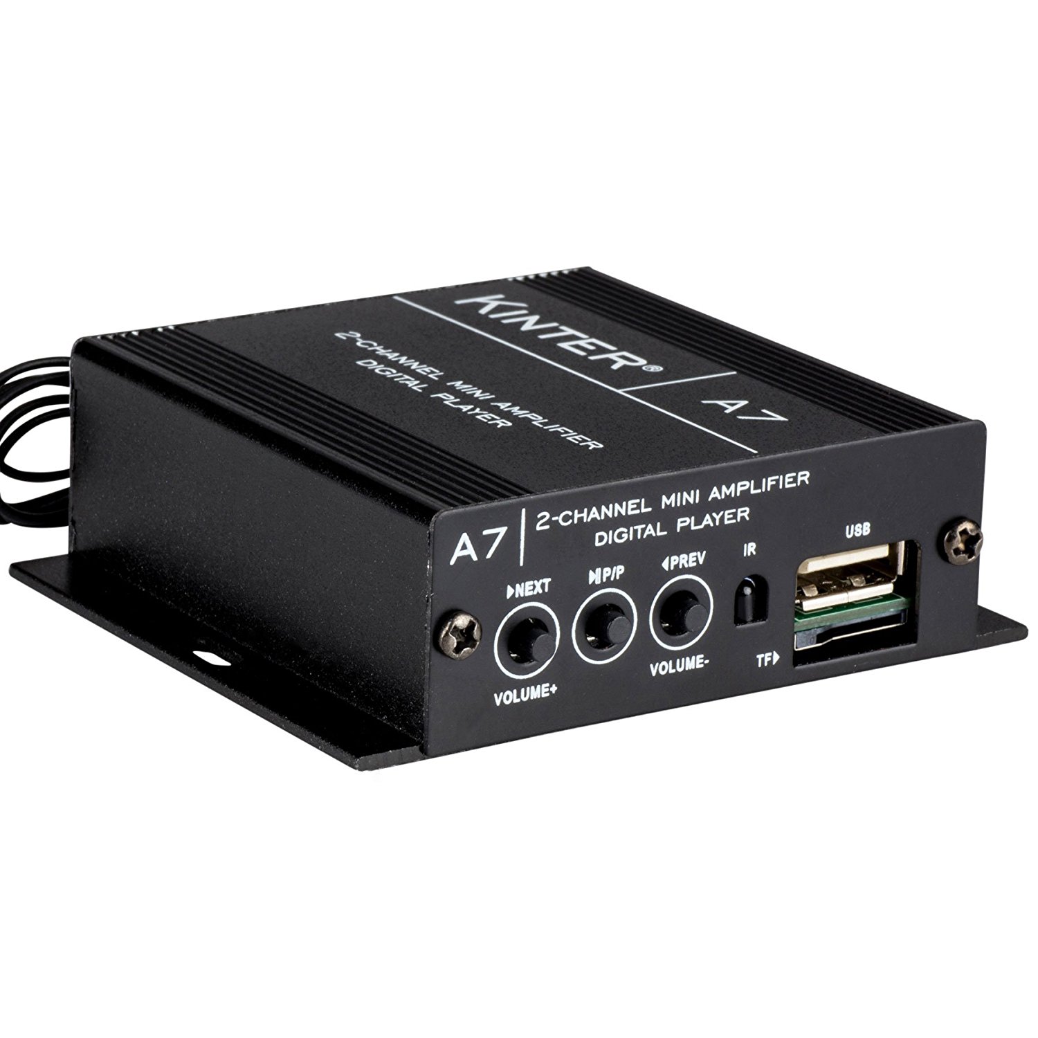 Kinter A7 2Ch Mini Amplifier for Motorcycles with IR and Handlebar