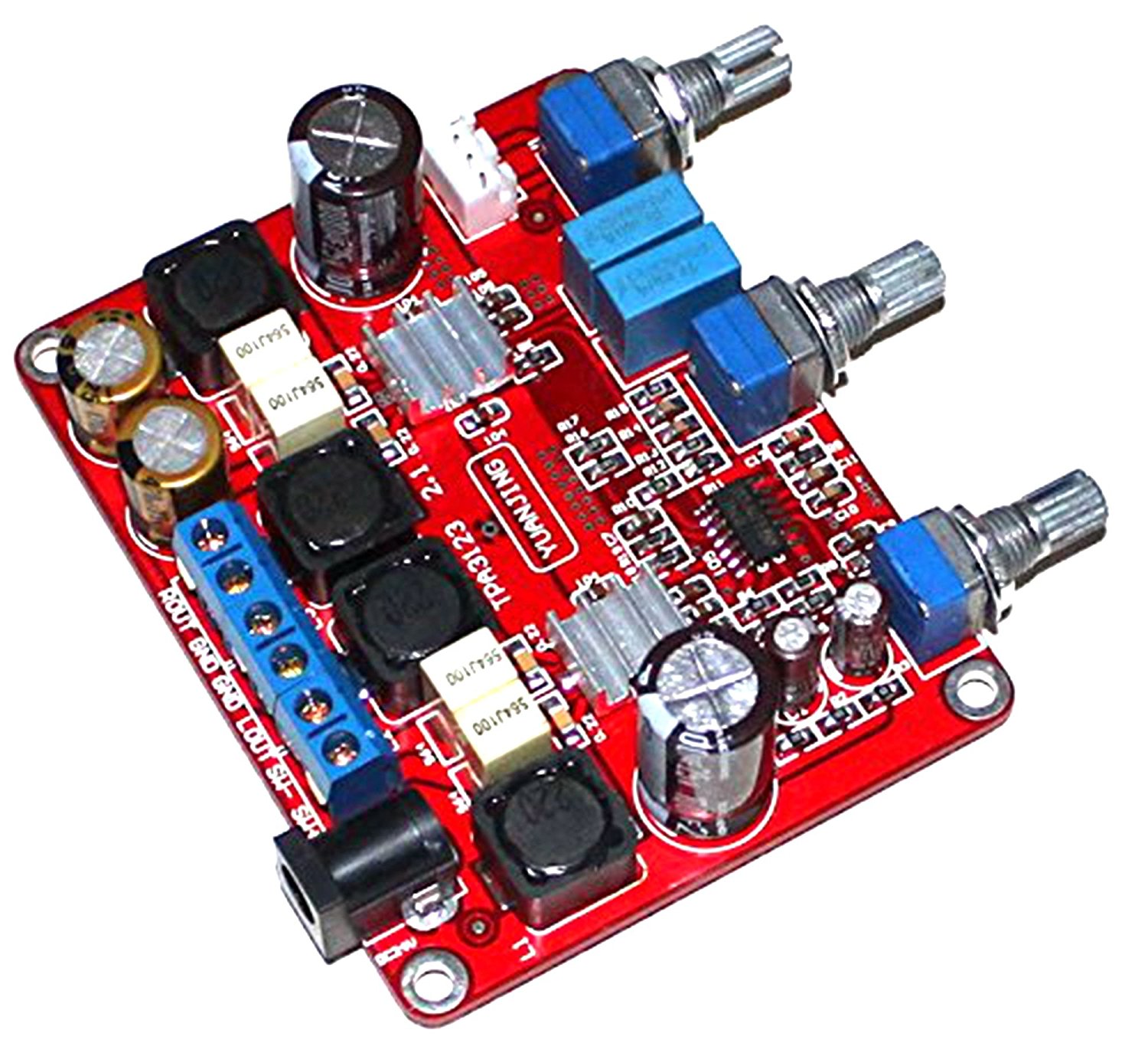 TPA3123 2.1 Digiral Amplifier Board with 2X25W+50W SubWoofer Amp DC12