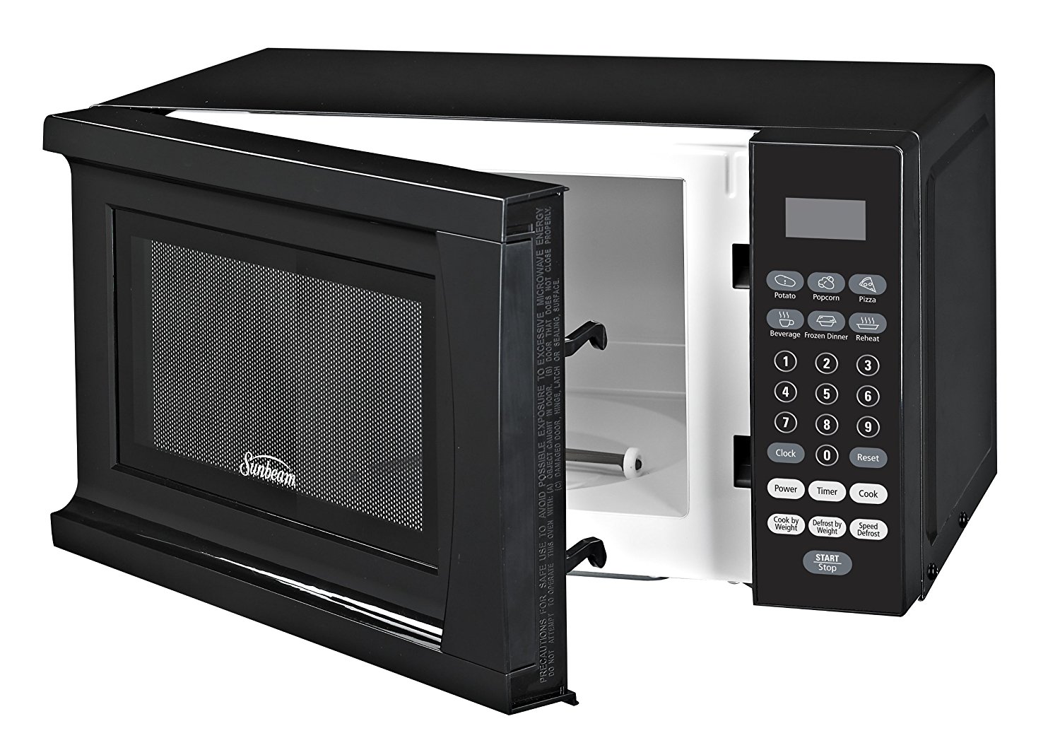 Sunbeam SGS90701BB 0.7Cubic Foot Microwave Oven, Black N2 free image