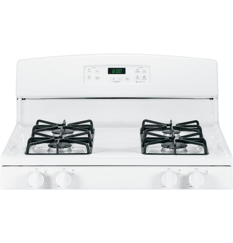 GE GIDDS632173 30" 4.8 cu. ft. FreeStanding Gas Range, White N8 free