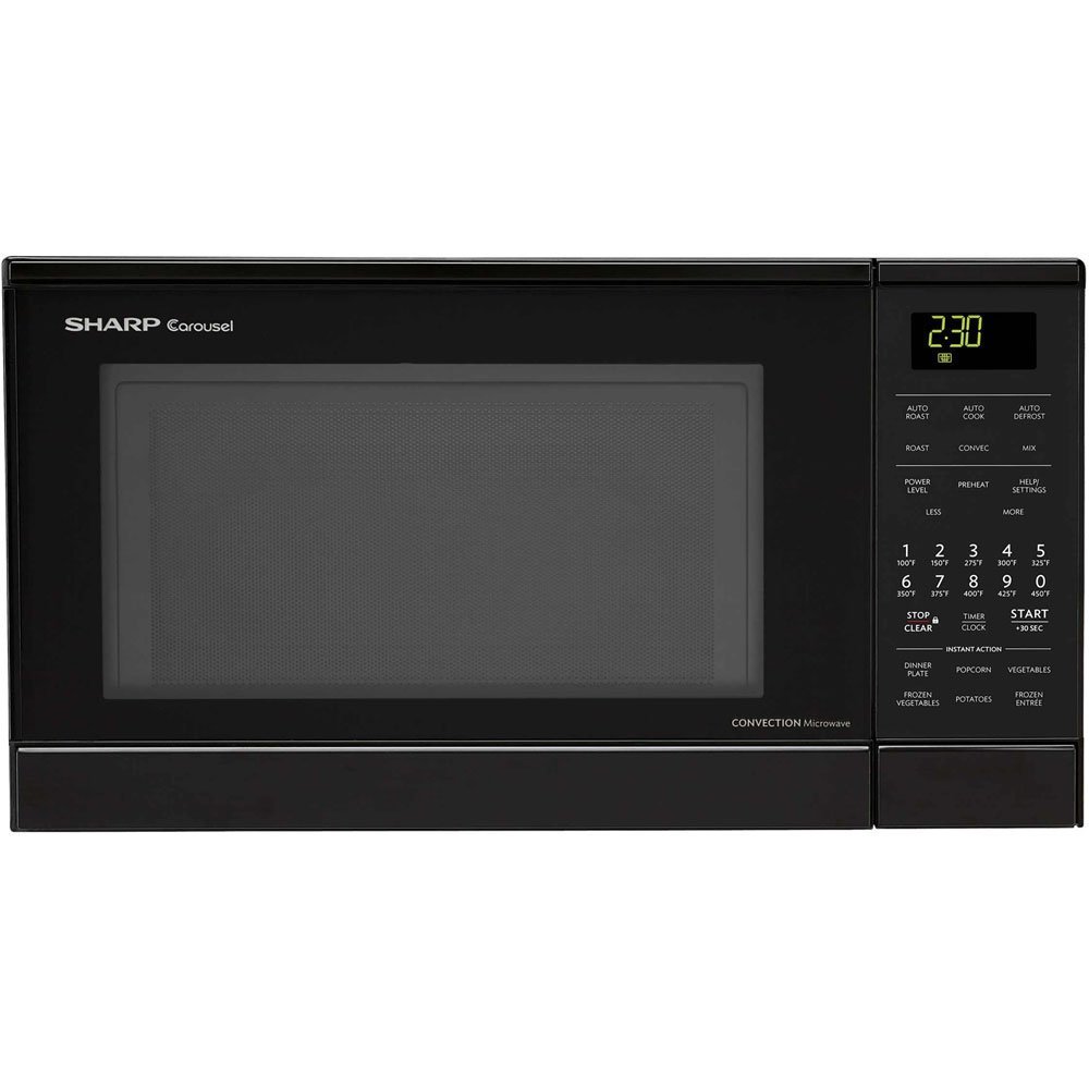 Sharp R830BS 900 Watts Convection Microwave Oven, 0.9 cu.ft, Stainless