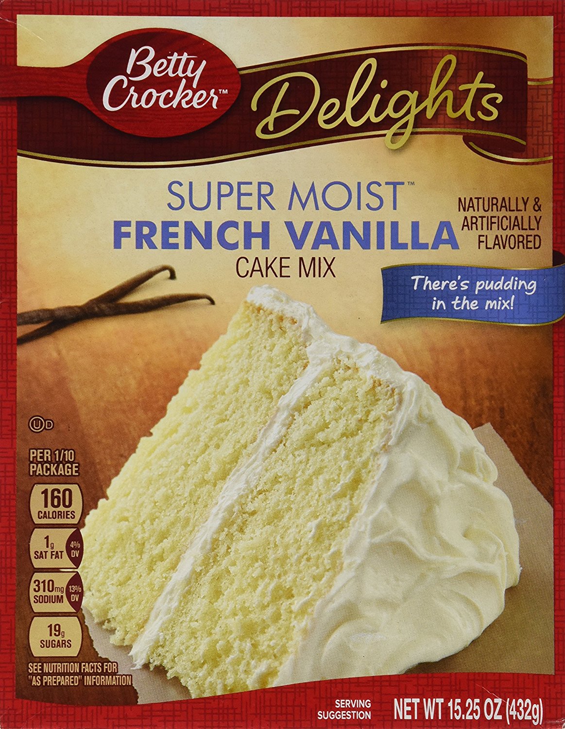 Betty Crocker Super Moist French Vanilla Cake Mix 15.25 oz free image