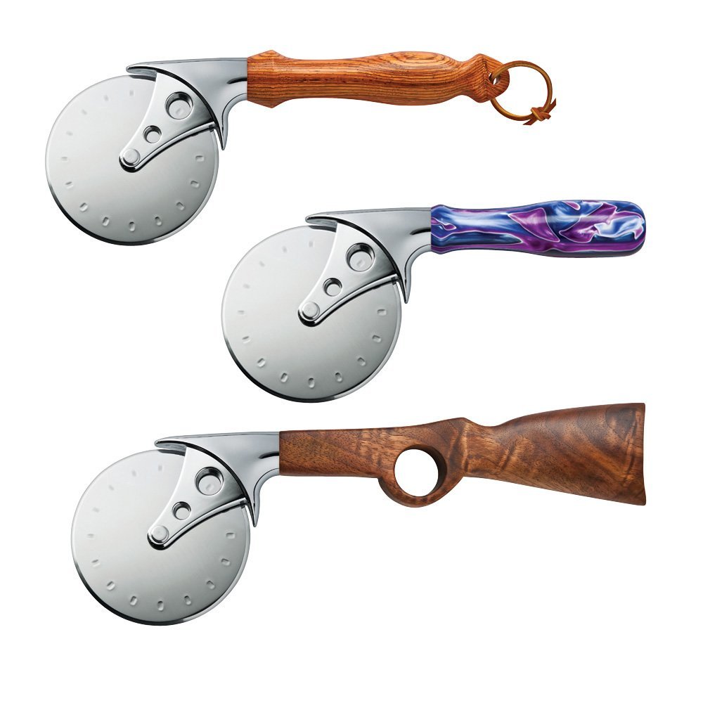 Stainless Steel Pizza Cutter Turning Kit, Chrome Finish N5 free image