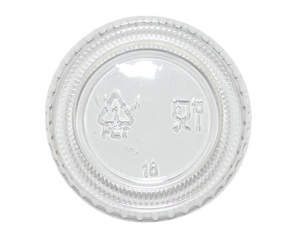 PARA 3.25 oz Plastic Souffle Portion Cup with lids, Clear, 100/Pack N2