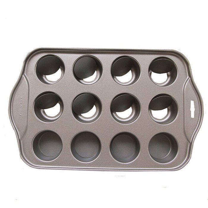Befamous 12 Cups Nonstick Muffin Cupcake Pan Removable Bottoms Round N11 free image download