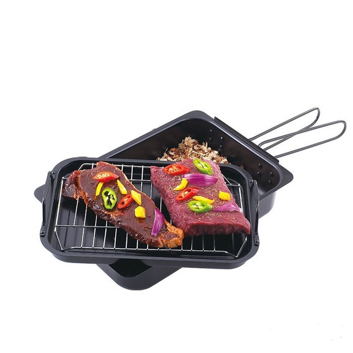 Lysport Carbon Steel Stovetop Grill Smoker Set N2 free image download