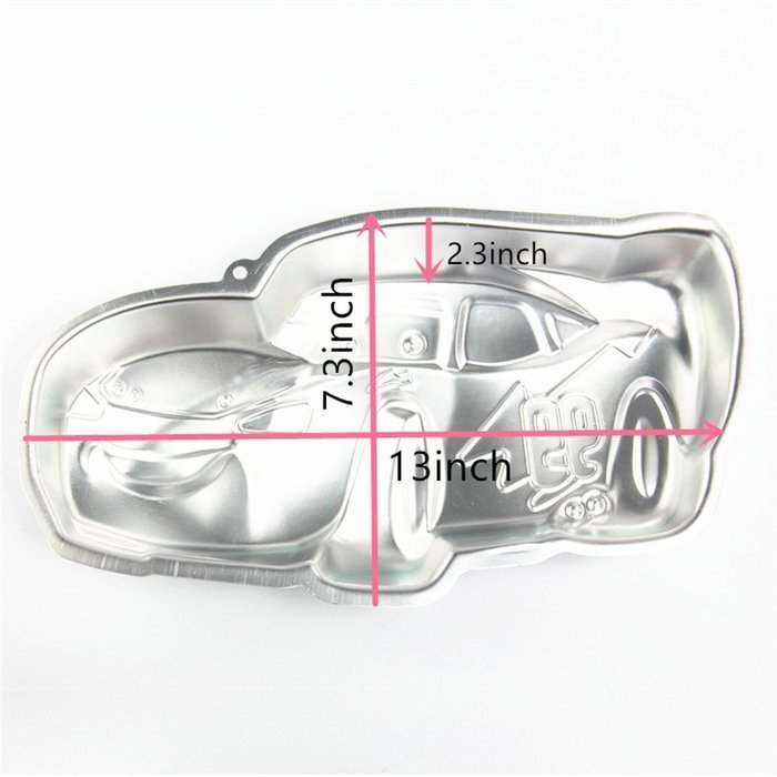 TANGCHU Aluminum Alloy Lightning Car Shape Cake Pan Cake Decorating
