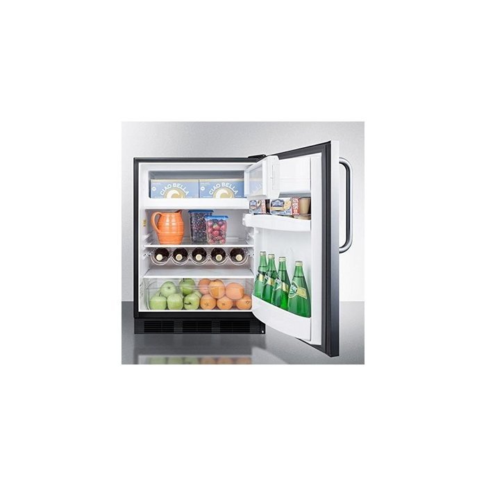 Summit CT663BCSS 24" Undercounter Refrigerator with 5.1 cu. ft