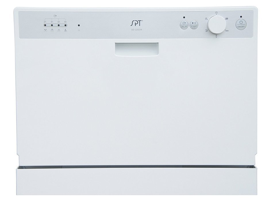 SPT SD2202W Countertop Dishwasher with Delay Start, White N3 free