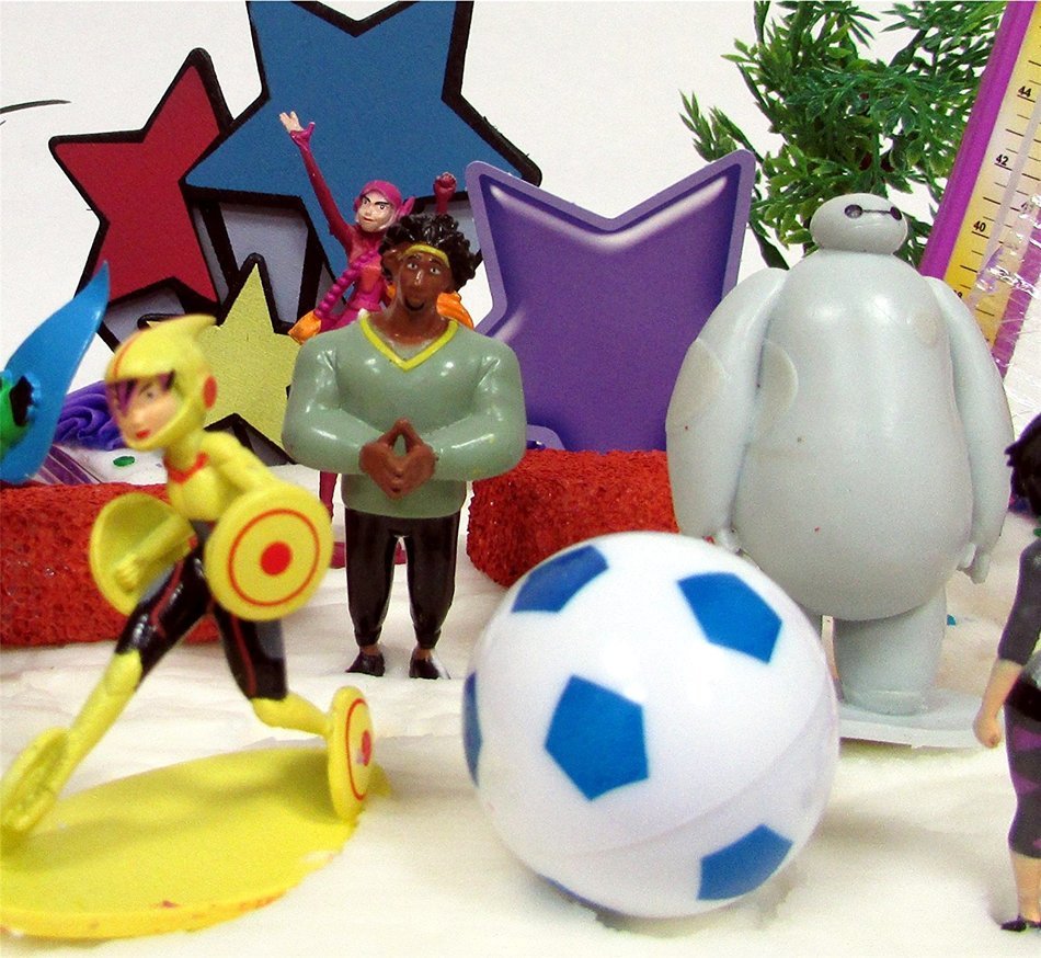 Big Hero 6 Birthday Cake Topper 26 Piece Set Featuring Hiro Hamada