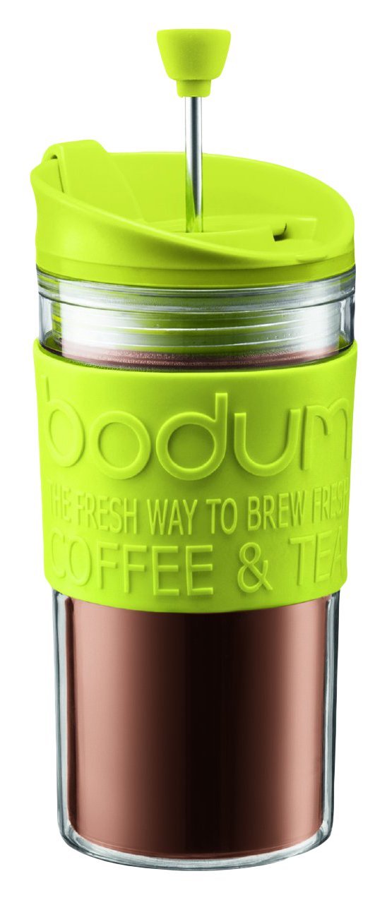 Bodum K11102913 Travel Press Set Coffee Maker with Extra Lid, 12 oz
