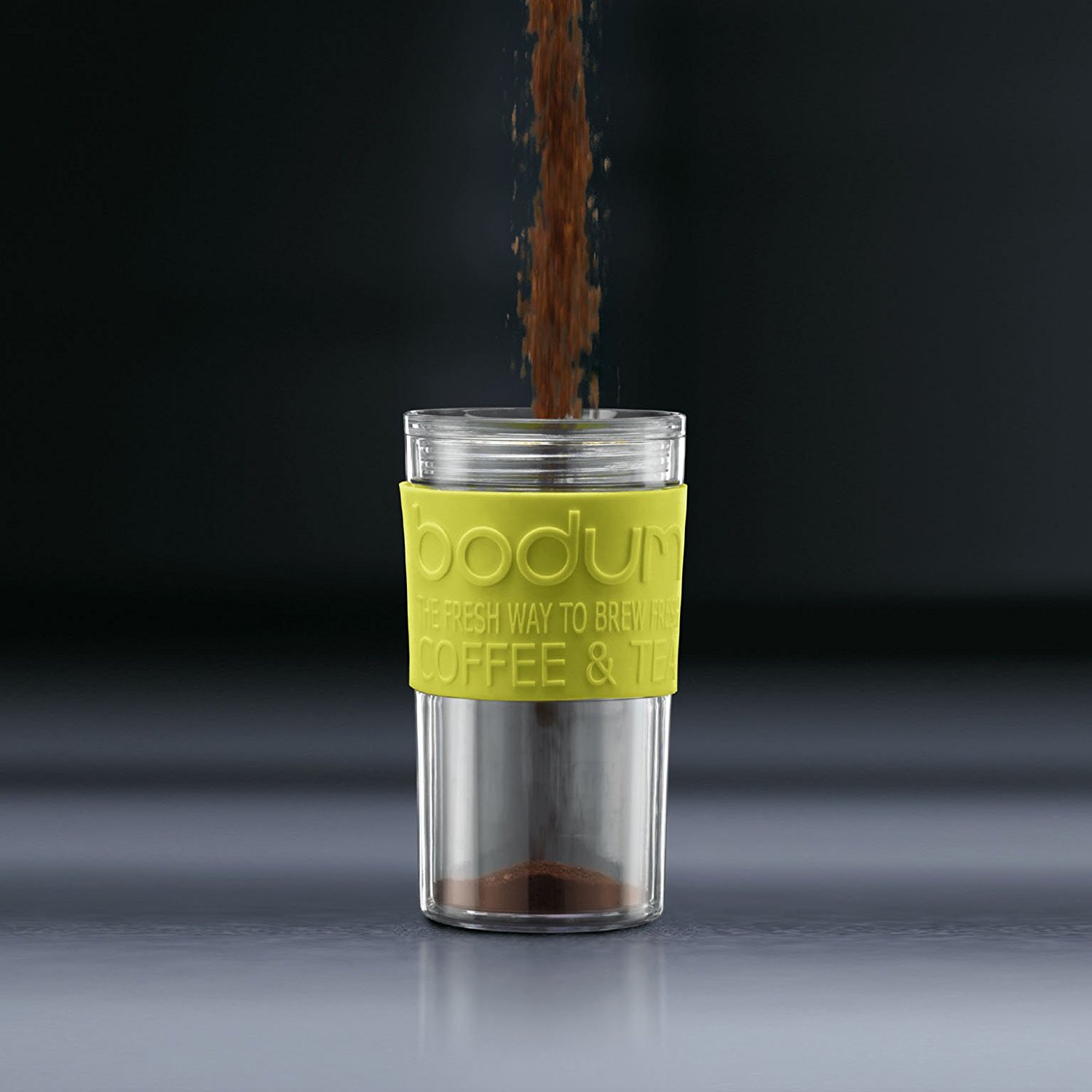 Bodum K11102913 Travel Press Set Coffee Maker with Extra Lid, 12 oz