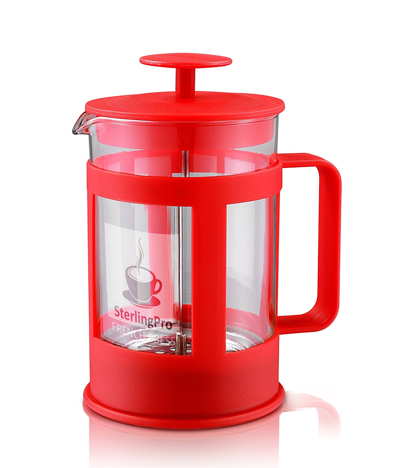SterlingPro 6 Cup French Coffee Press, Unique Double Screens free image