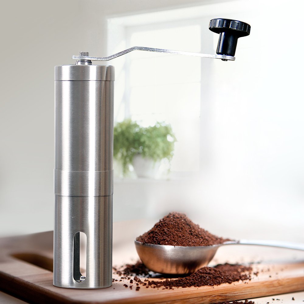 Cafetec Ceramic Burr Manual Coffee Grinder, Portable Coffee Mill