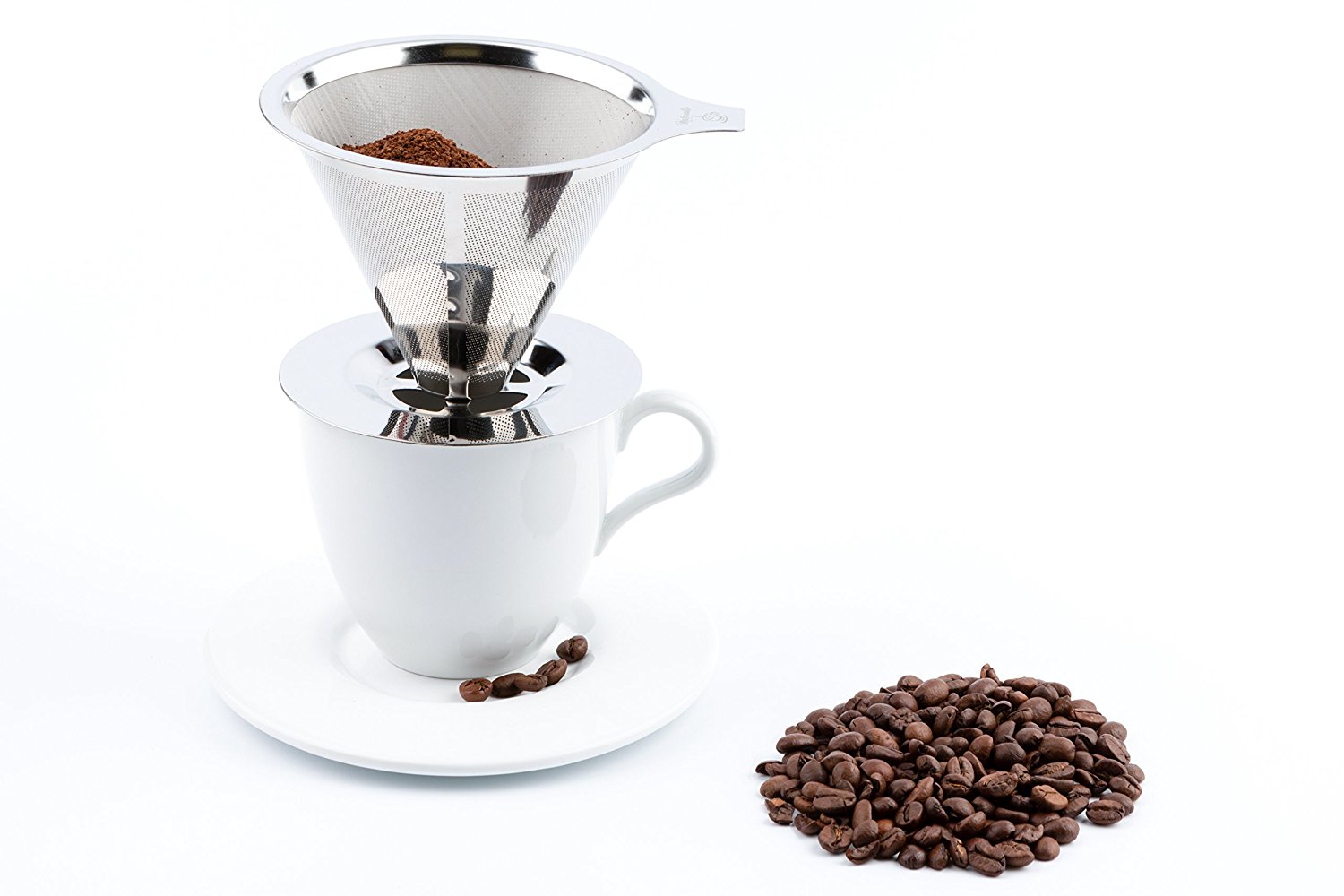 Maranello Caffé Stainless Steel Pour Over Paperless Coffee Maker