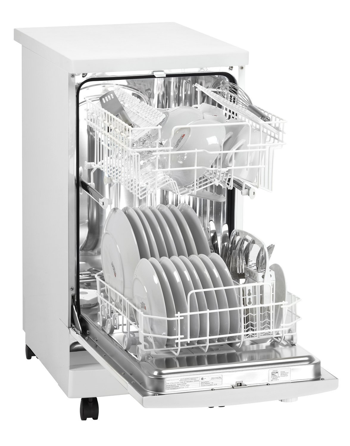 Danby DDW1801MWP 18" Energy Star Rated Portable Dishwasher With 8 Place
