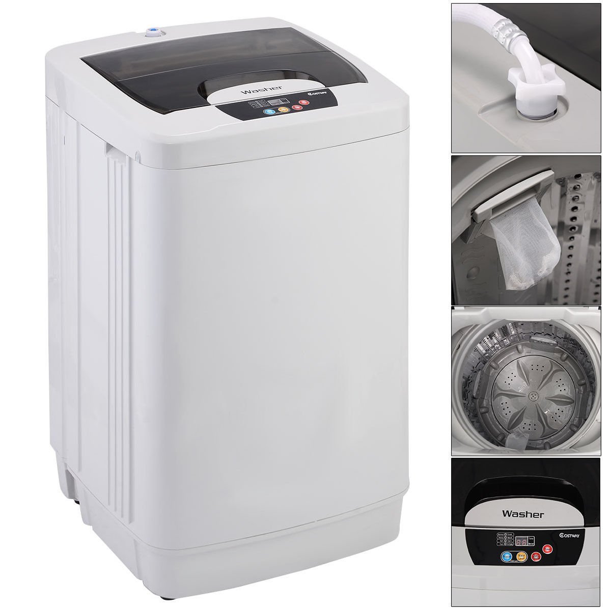 Giantex Small Compact Portable Washing Machine 2 Cu.Ft Fully Automatic