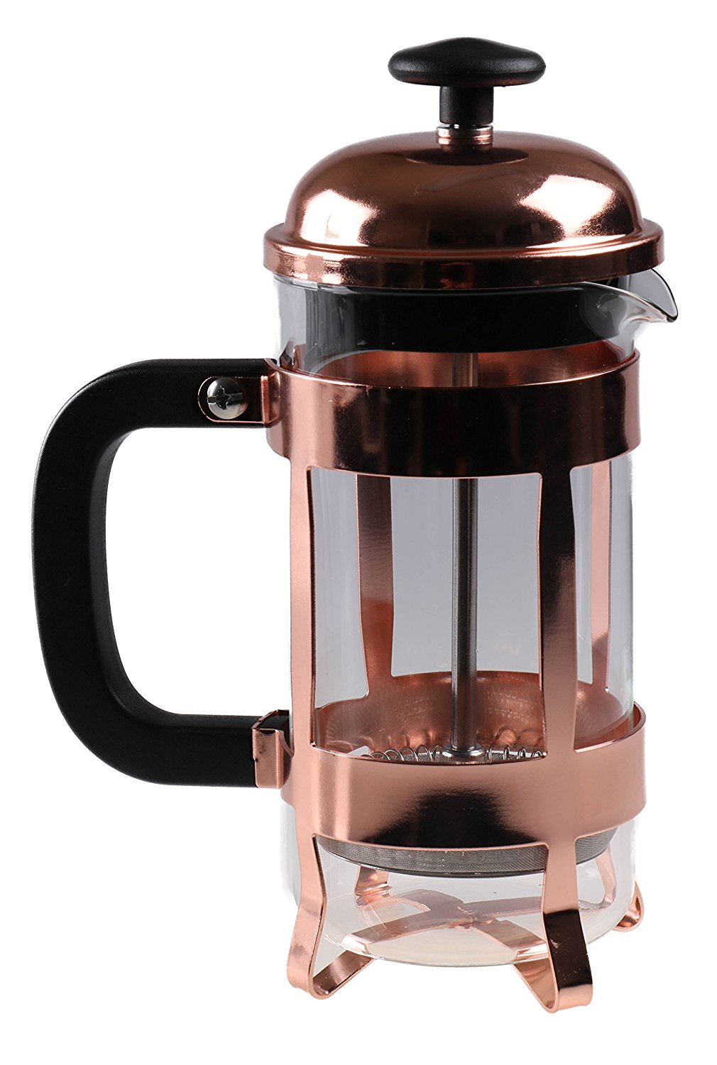 Gourmet Single Serve Shiny Copper French Press Coffee Brewer N2 free
