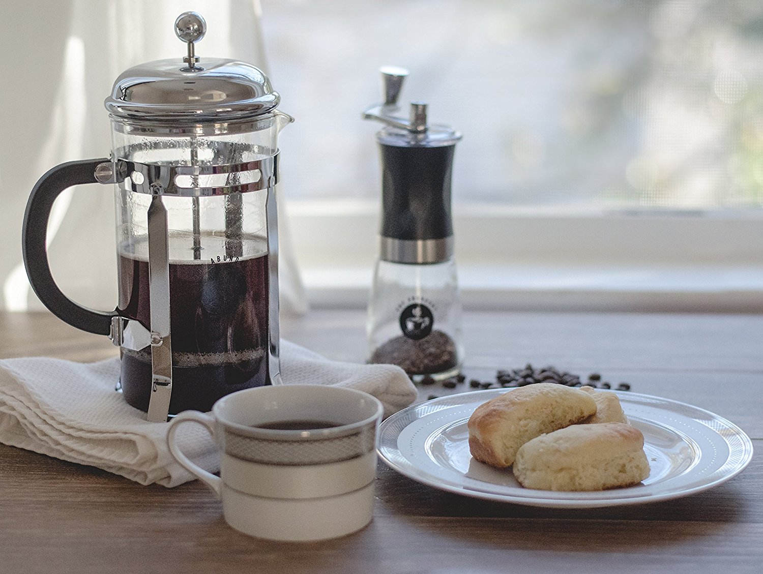 The Abundant Kitchen Professional French Press and Tea Infuser (1 Liter