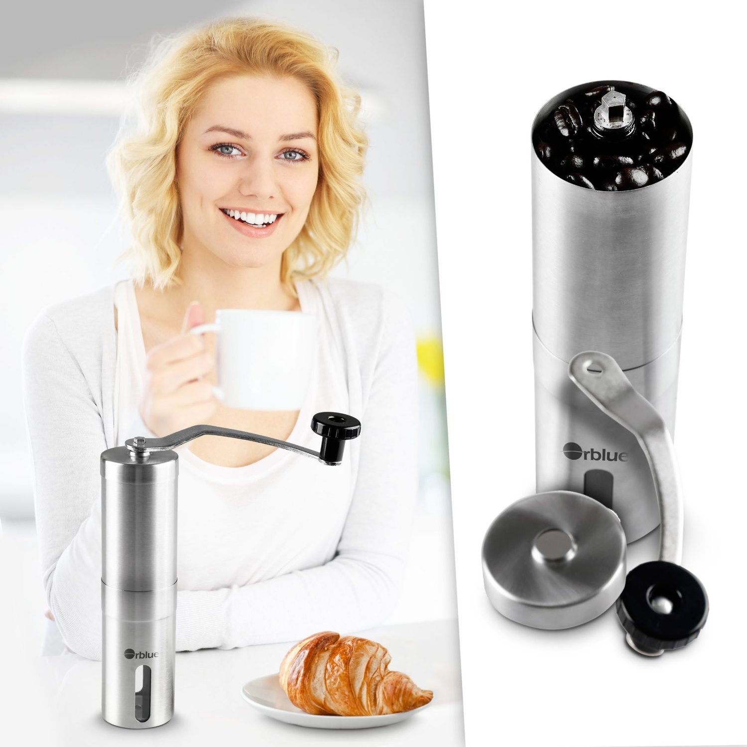 ORBLUE Ceramic Burr Manual Coffee Grinder N2 free image download