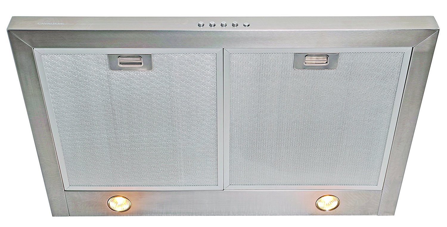 CAVALIERE 30" Under Stainless Steel Kitchen Range Hood 280 CFM