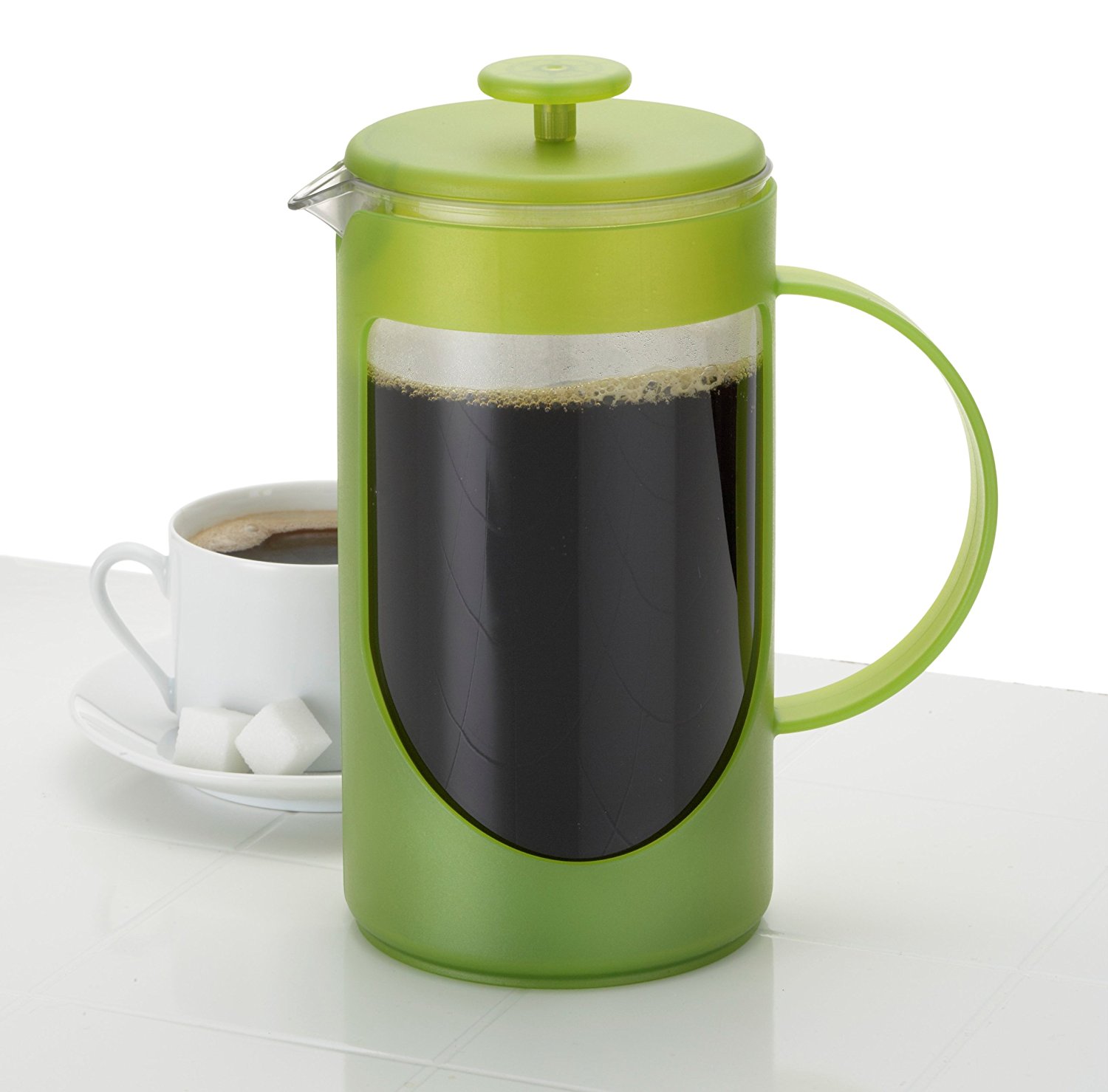 BonJour Coffee Unbreakable Plastic French Press, 12.7Ounce, AmiMatin
