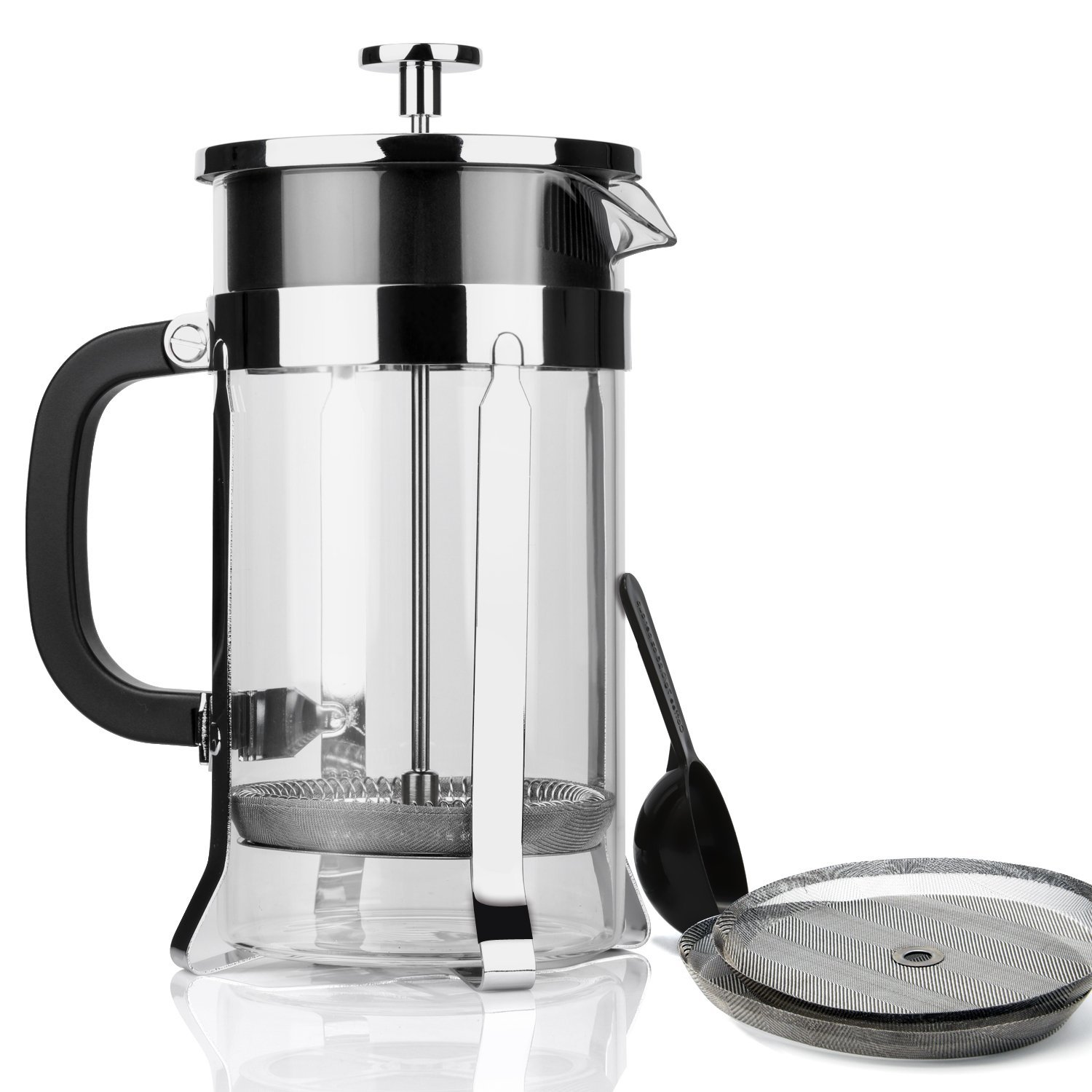 Zestkit French Press Coffee Tea Makers, 1 Liter 34 oz, Heat Resistant