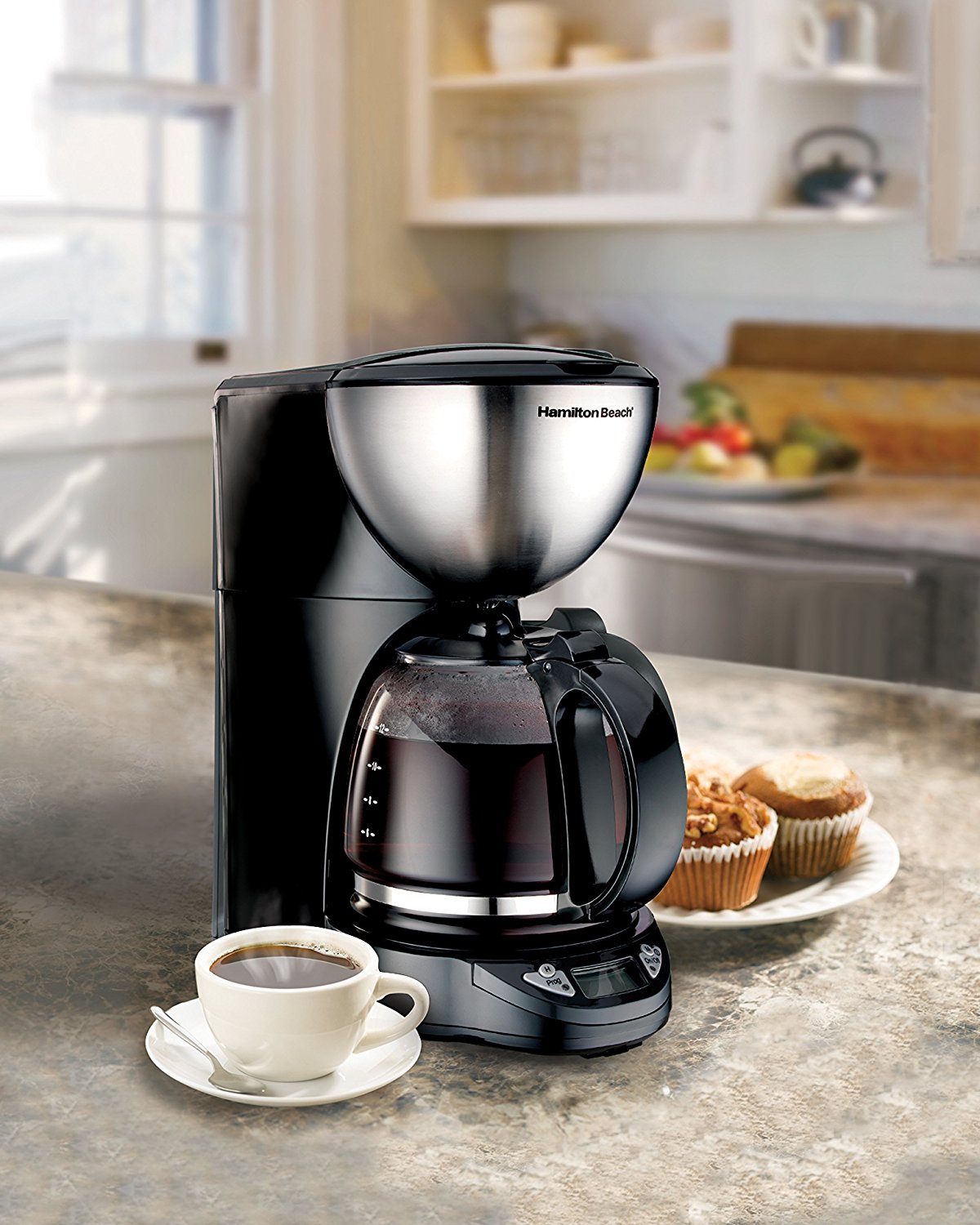 Hamilton Beach 12Cup Coffee Maker, Programmable (49755) N4 free image