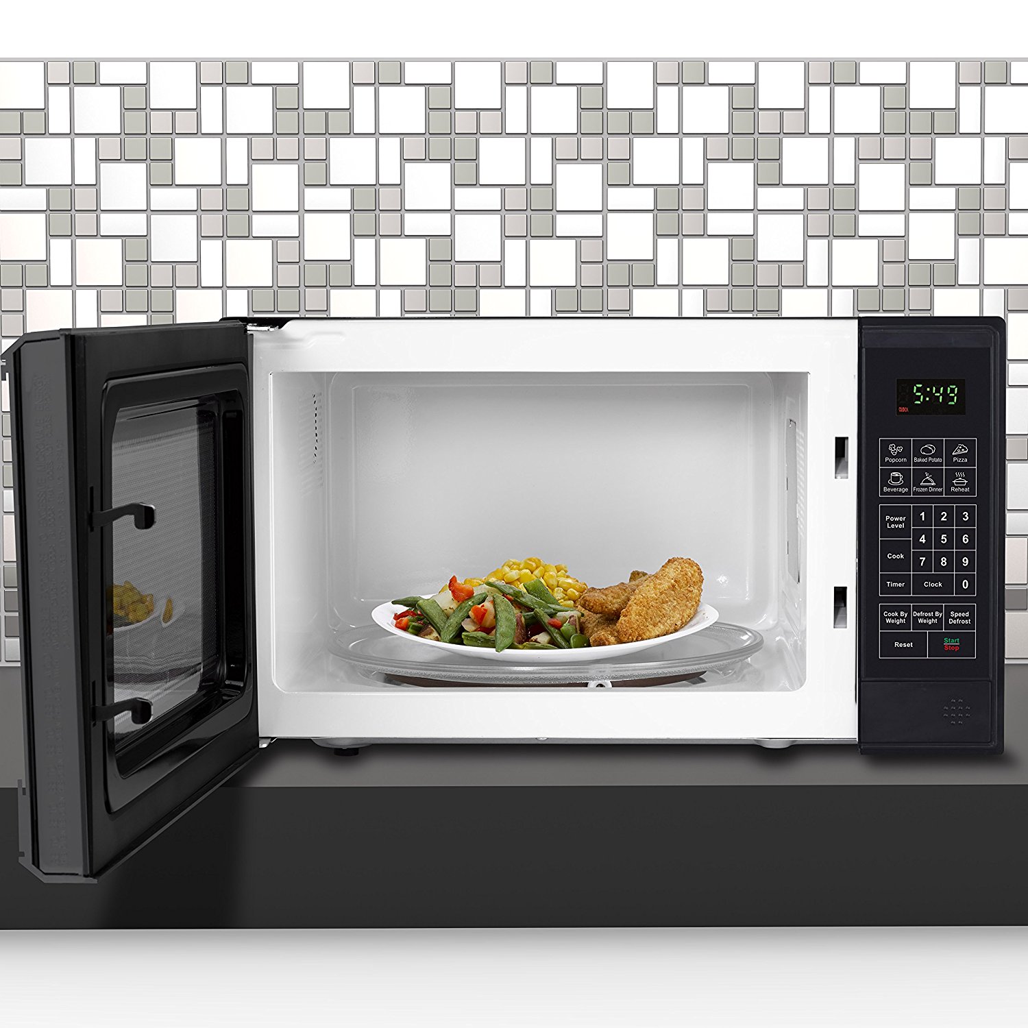 Keyton K0.7MICROWAVEBLK Microwave Oven with 6 Instant Cooking Settings