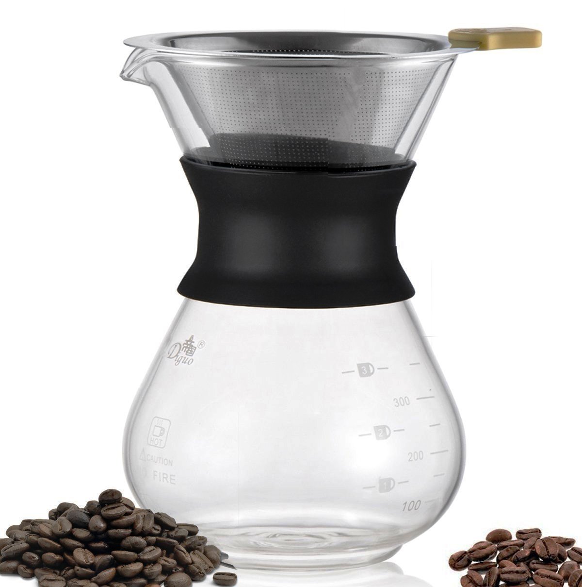 Diguo Pour Over Coffee Maker with Stainless Steel Permanent Filter