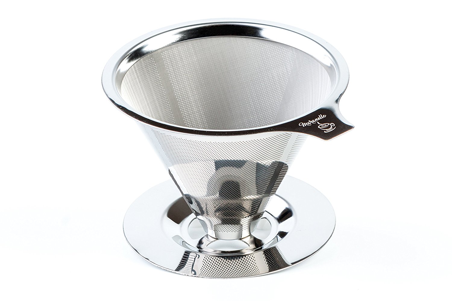 Maranello Caffé Stainless Steel Pour Over Paperless Coffee Maker