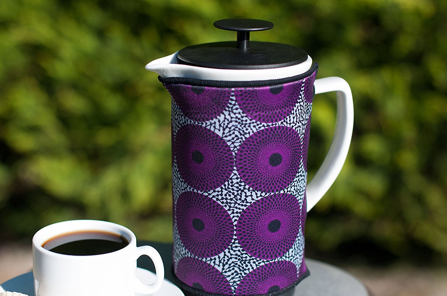 Ceramic French Coffee Press With Stainless Steel Plunger to Make Fresh