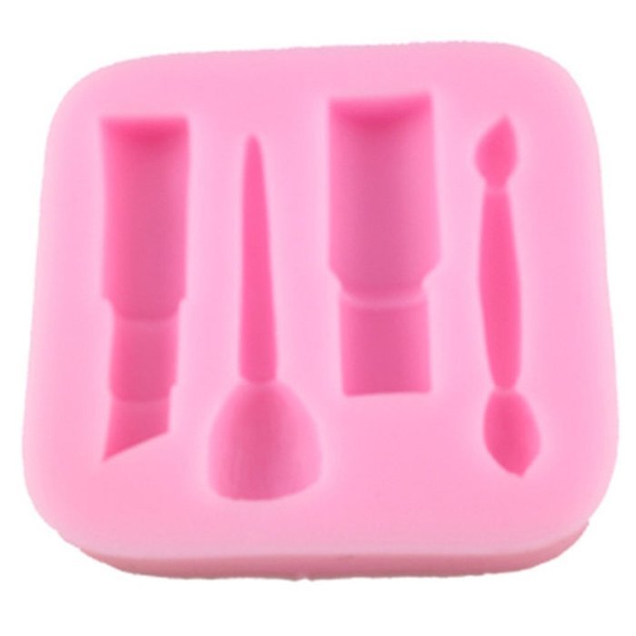 Mujiang Silicone Fondant Makeup Molds Cake Decorating Tools Lipstick