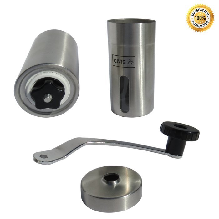 Adjustable Manual Stainless Steel Ceramic Burr Coffee Grinder N4 free