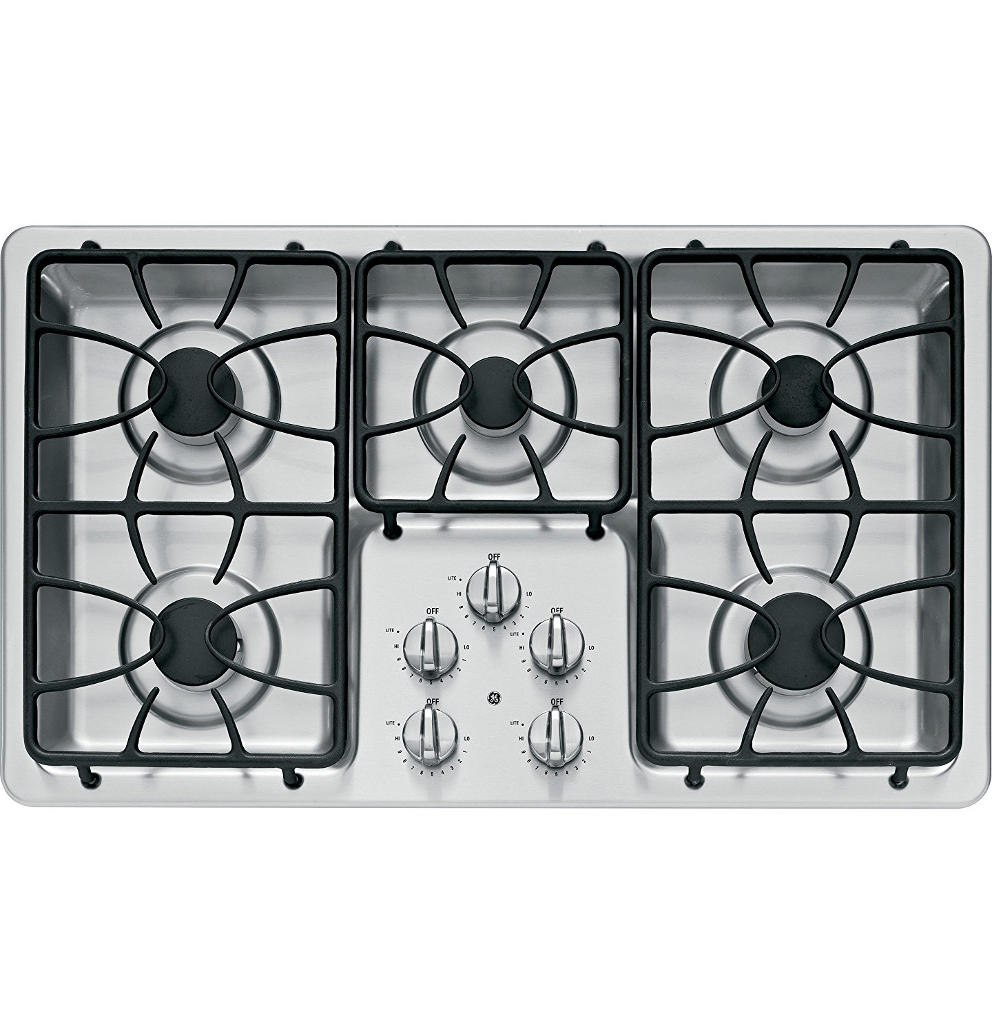 GE JGP633SETSS 36" Stainless Steel Gas Sealed Burner Cooktop free image download