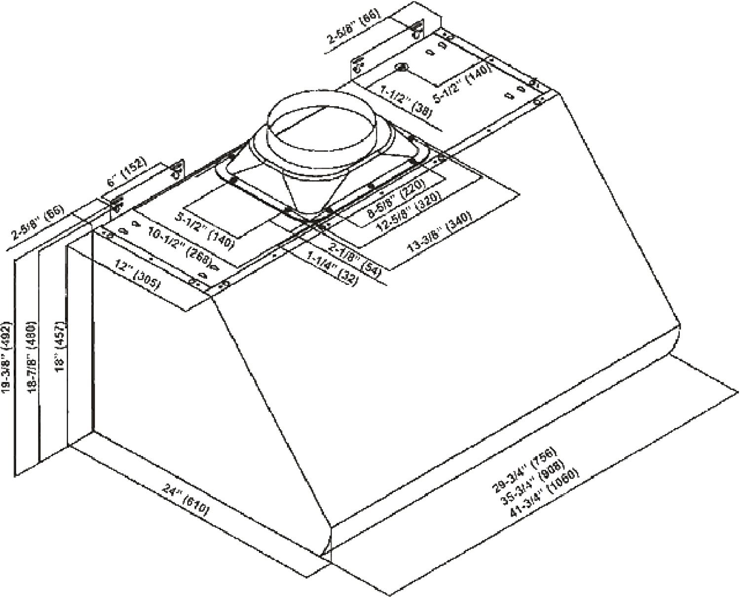 CAVALIERE 36" Under / Wall Mounted Stainless Steel Kitchen