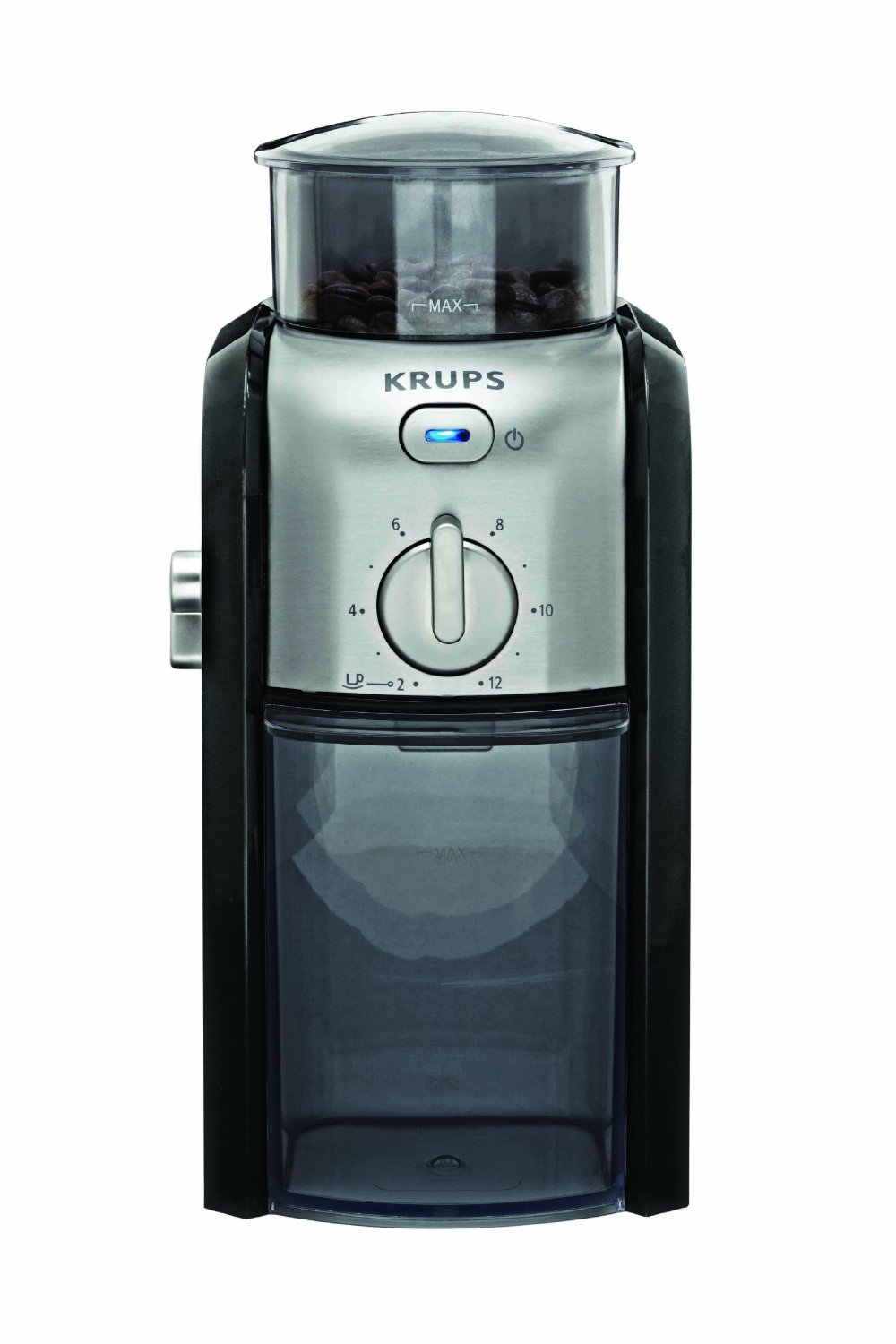 KRUPS GVX212 Coffee Grinder with Grind Size and Cup Selection and