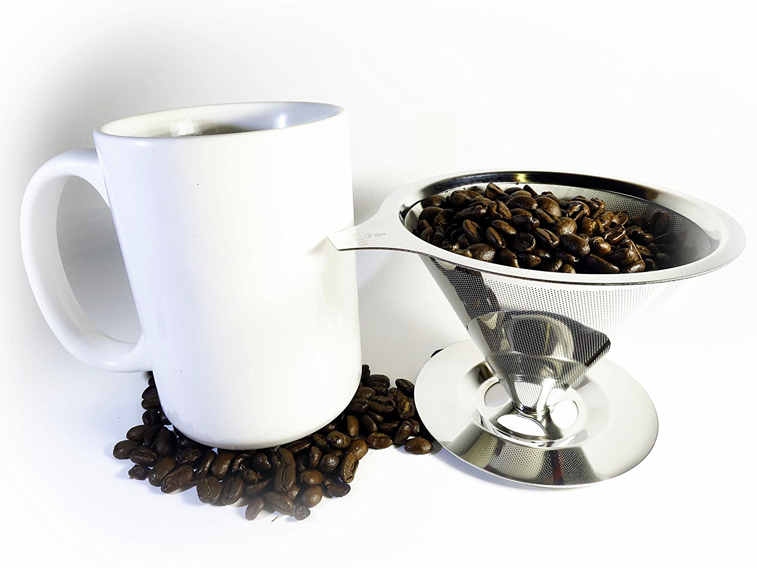 Premium Pour Over Coffee Dripper Stainless Steel Coffee Filter and