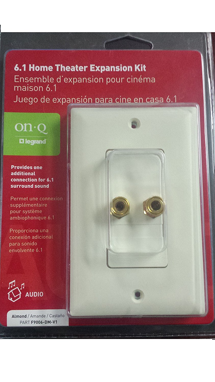 OnQ/Legrand Single Speaker Connection Strap, Almond free image download