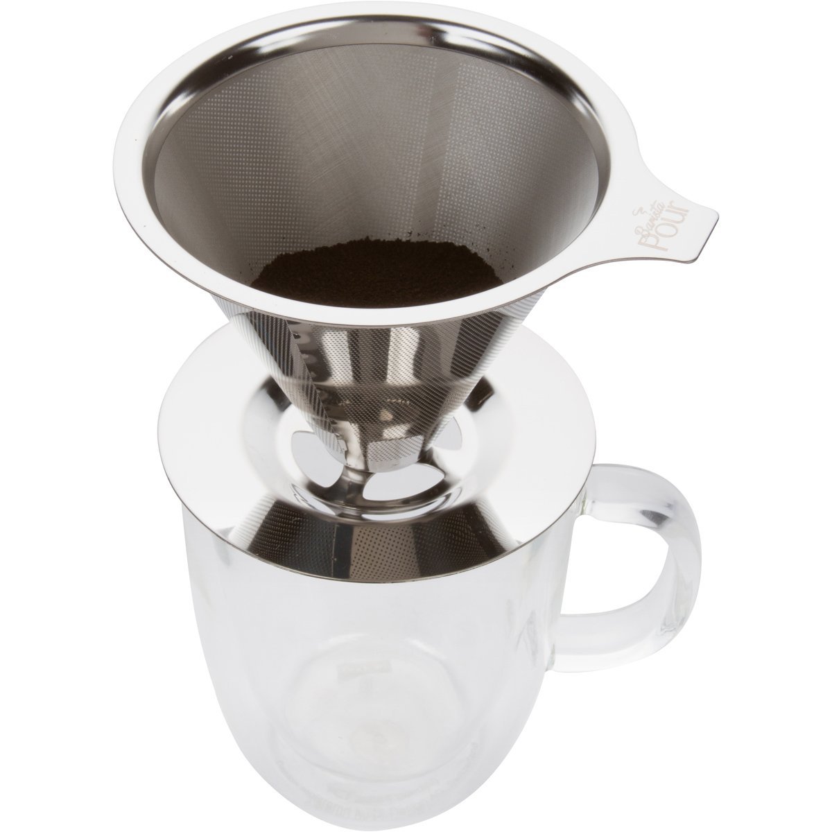 Paperless Pour Over Coffee Dripper Stainless Steel Reusable Coffee