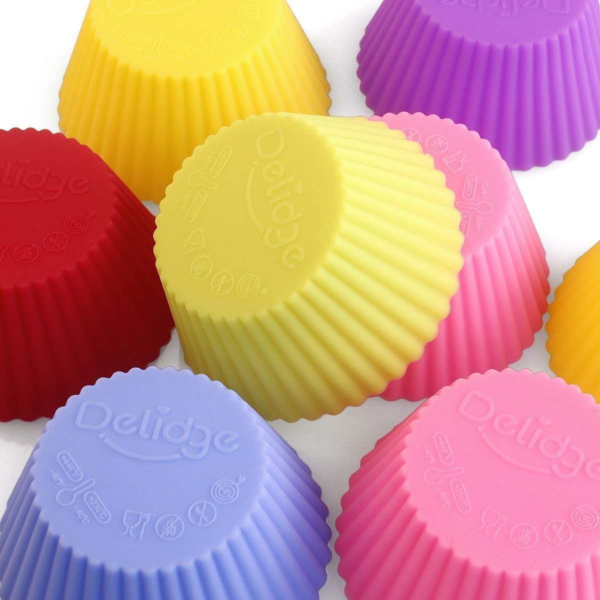 Delidge Silicone Baking Cups, Pack of 6, Assorted N18 free image download