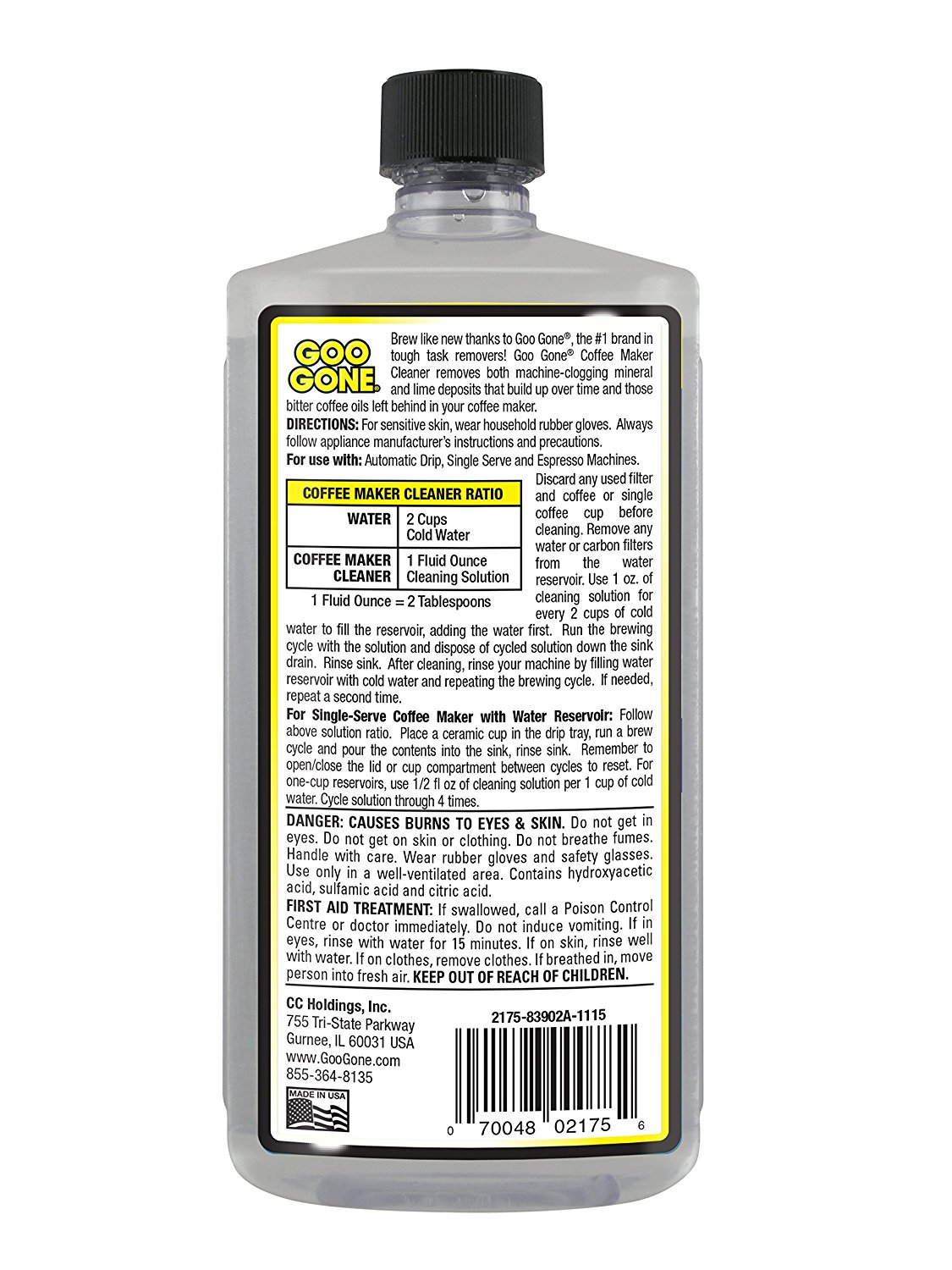 Goo Gone Coffee Maker Cleaner, 8 Fluid Ounce N5 free image download