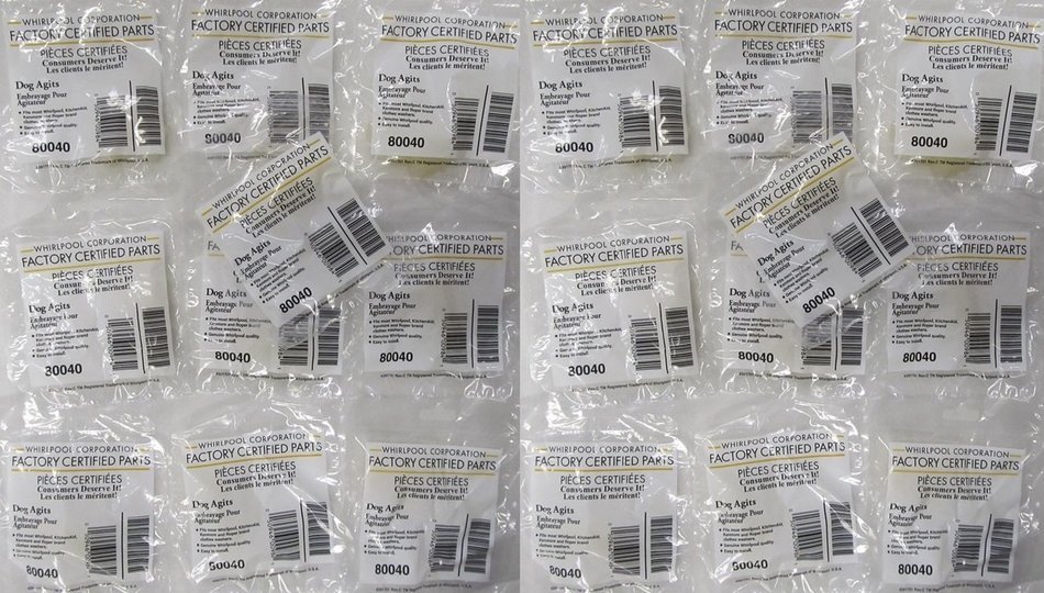 FSP, Whirlpool, Agitator Dogs, Beige Agits 80040 Washer NEW OEM 20 PACK