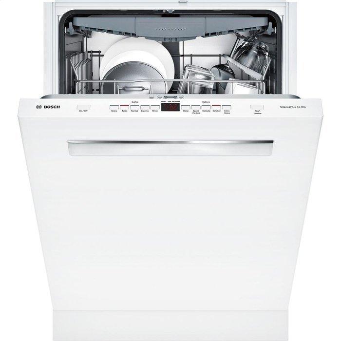 Bosch SHP65TL2UC 500 24" White Fully Integrated Dishwasher Energy