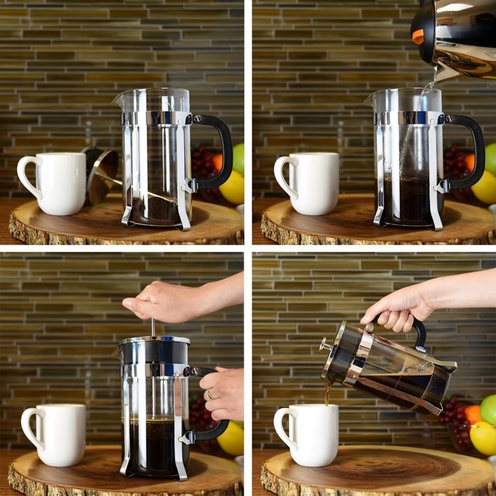 Zestkit French Press Coffee Tea Makers, 1 Liter 34 oz, Heat Resistant