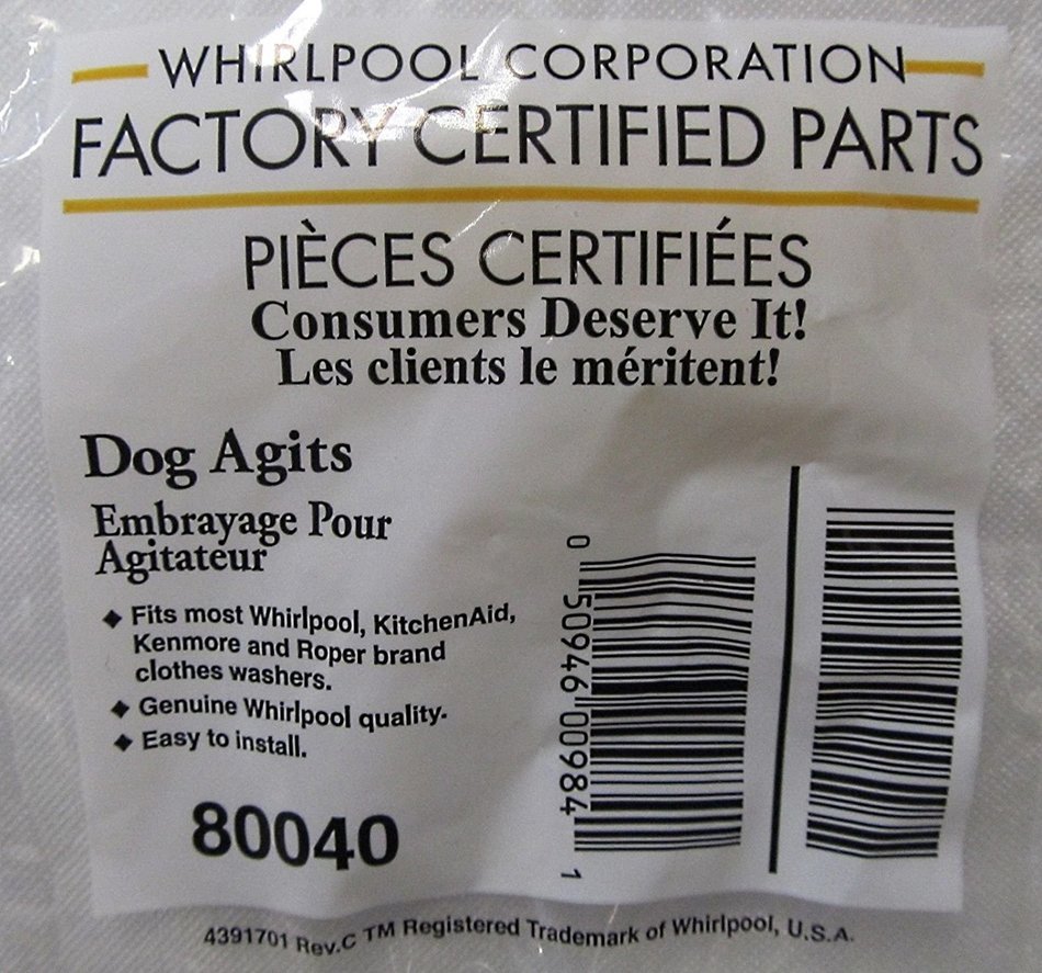 FSP, Whirlpool, Agitator Dogs, Beige Agits 80040 Washer NEW OEM 20 PACK